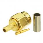 SMA Cable Connector Straight (Plug, Male,50Ω) RG-174, RG-188, RG-316,LMR-100